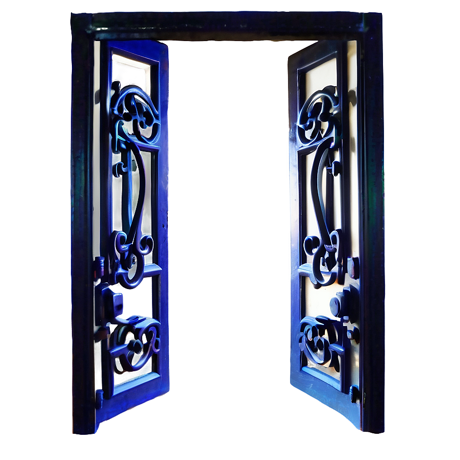 Edgy Iron Door Png 05042024 PNG image