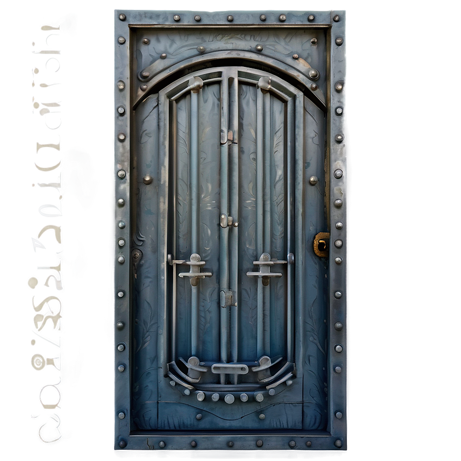 Edgy Iron Door Png 05042024 PNG image