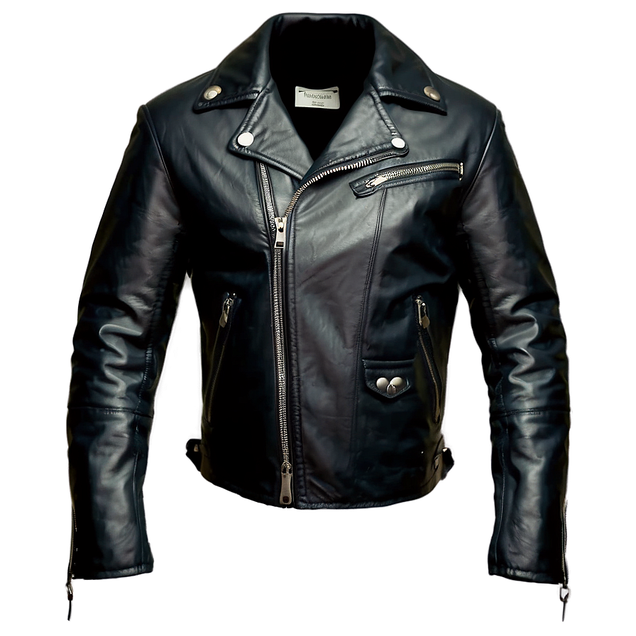 Edgy Leather Jacket Png 06122024 PNG image