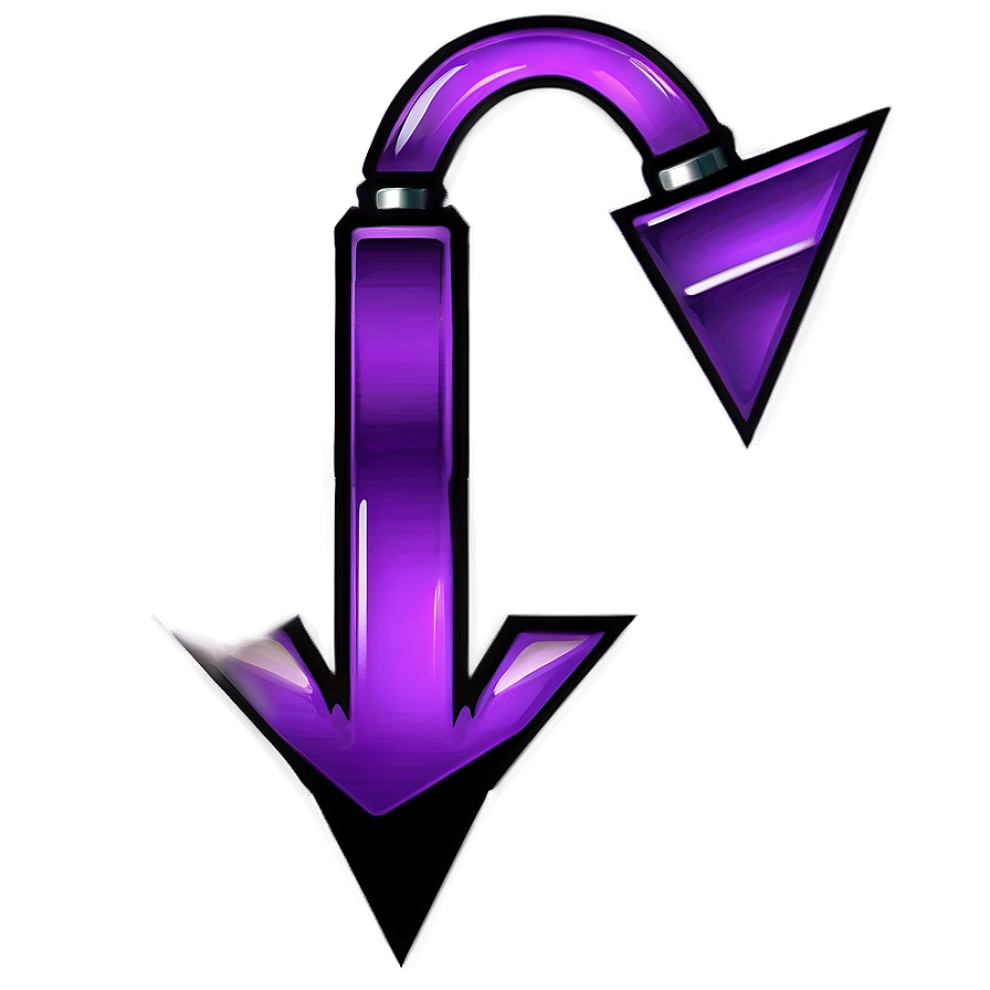 Edgy Purple Arrow Png 06272024 PNG image