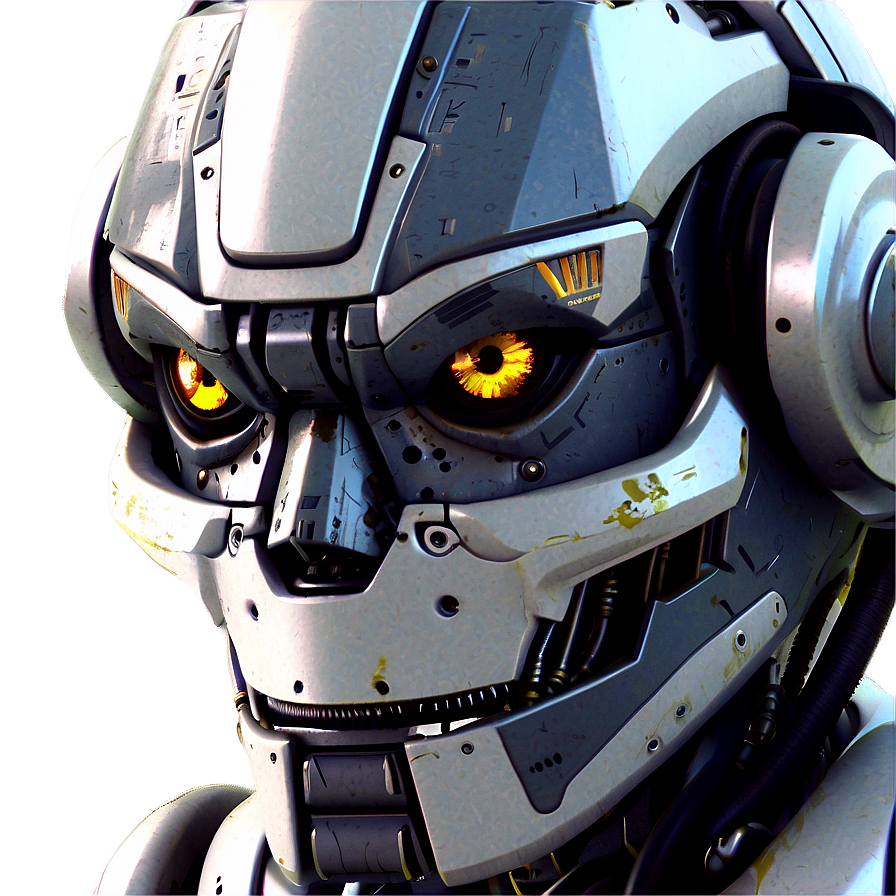 Edgy Robot Head Png 06212024 PNG image