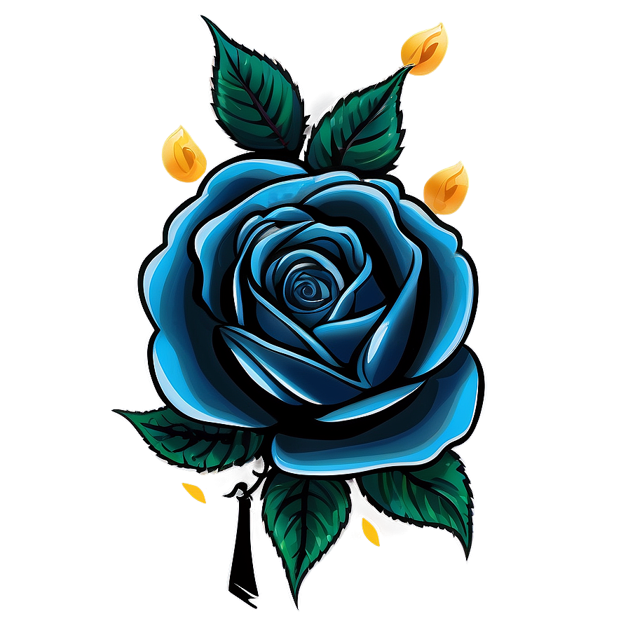 Edgy Rose Tattoo Graphic Png 05252024 PNG image