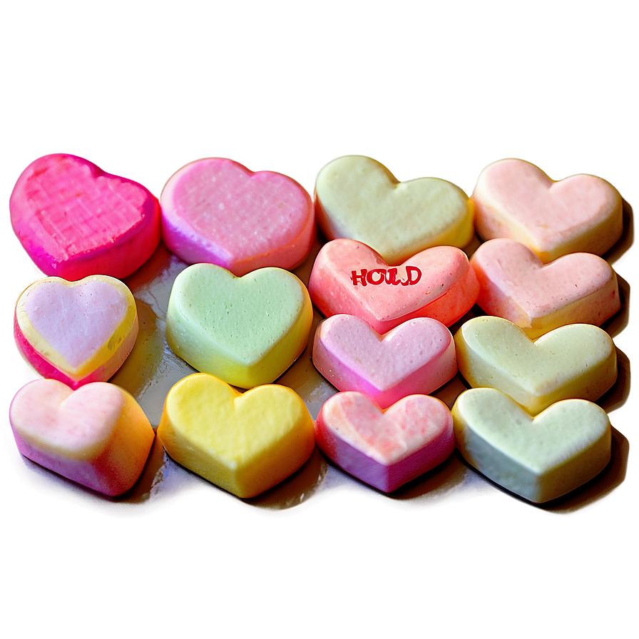 Edible Conversation Hearts Png Qwv9 PNG image