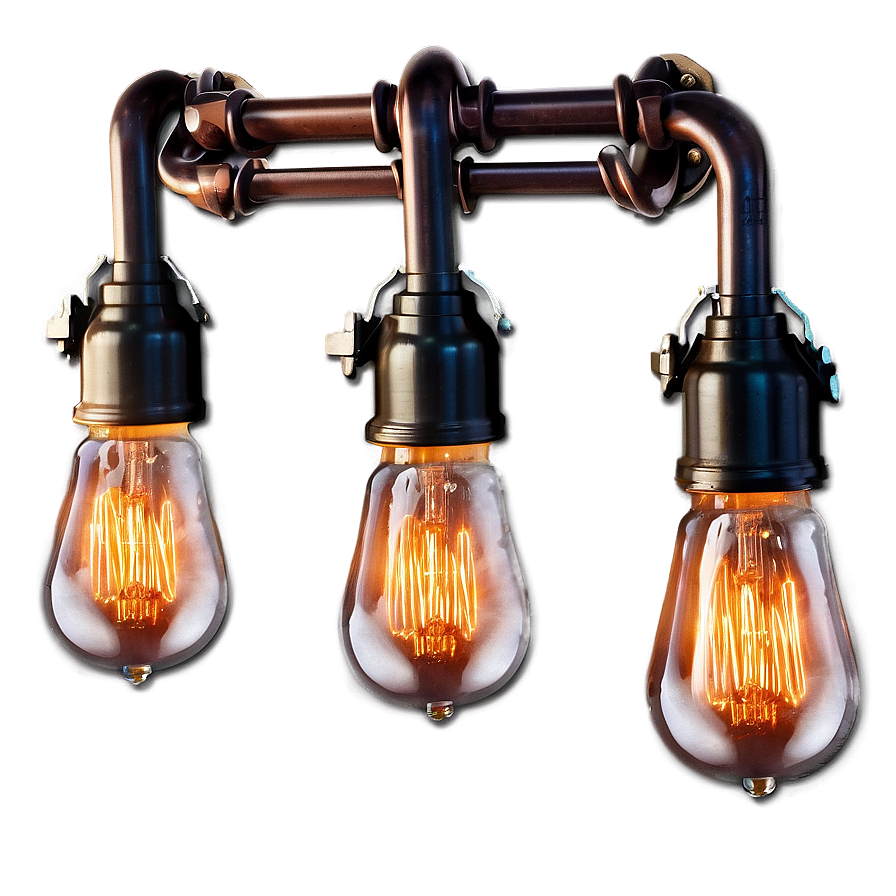 Edison Bulb Light Fixture Png 06262024 PNG image