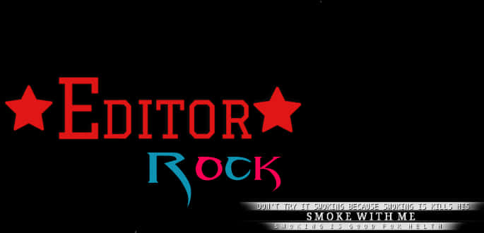 Editor Rock Stylish Graphic PNG image