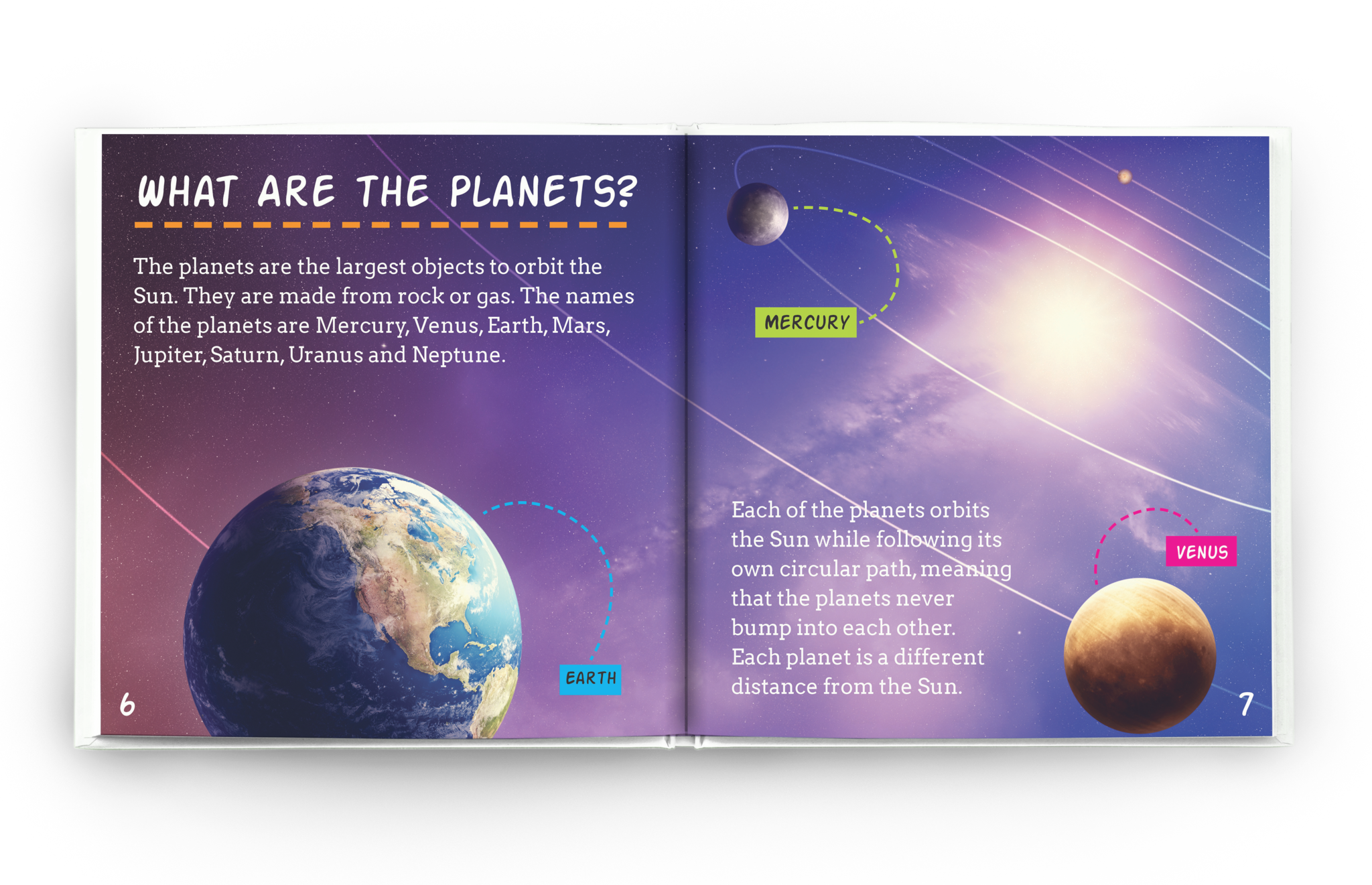 Educational Book Planetsand Orbits PNG image