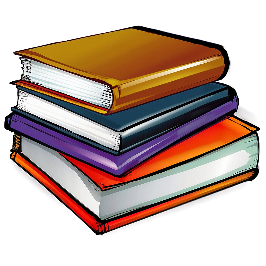 Educational Books Pile Png 82 PNG image