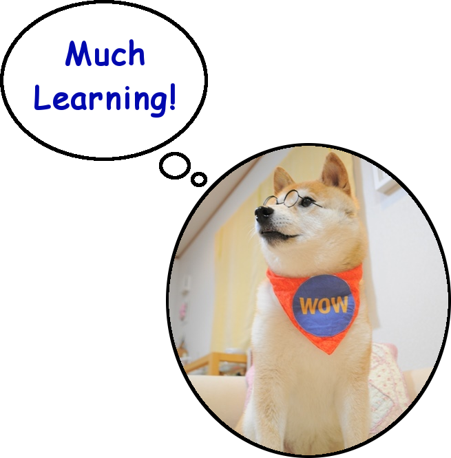Educational Doge Thought Bubble PNG image