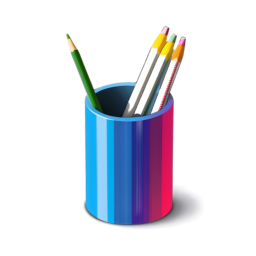 Educational Pencil Holder Png 82 PNG image