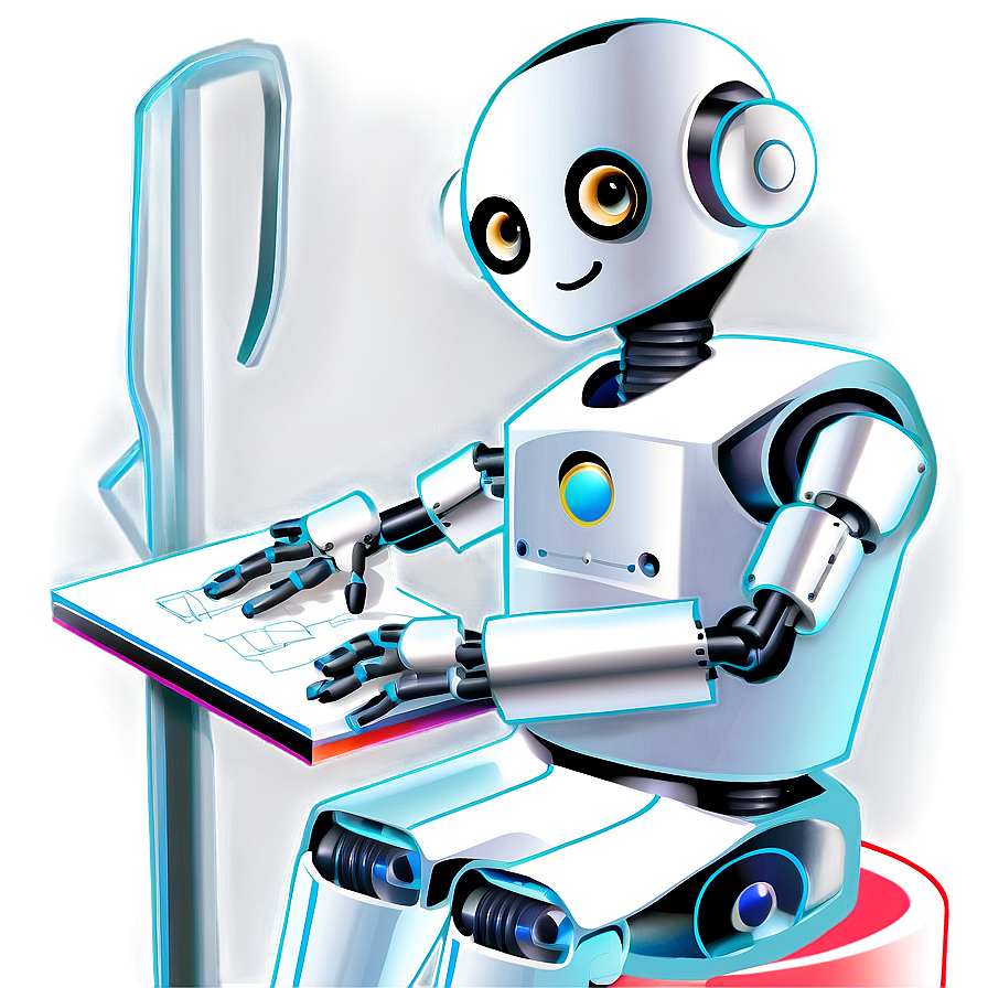 Educational Robot Clipart Png 06262024 PNG image