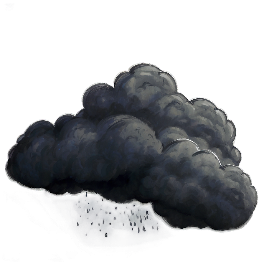 Eerie Black Clouds Png 06252024 PNG image