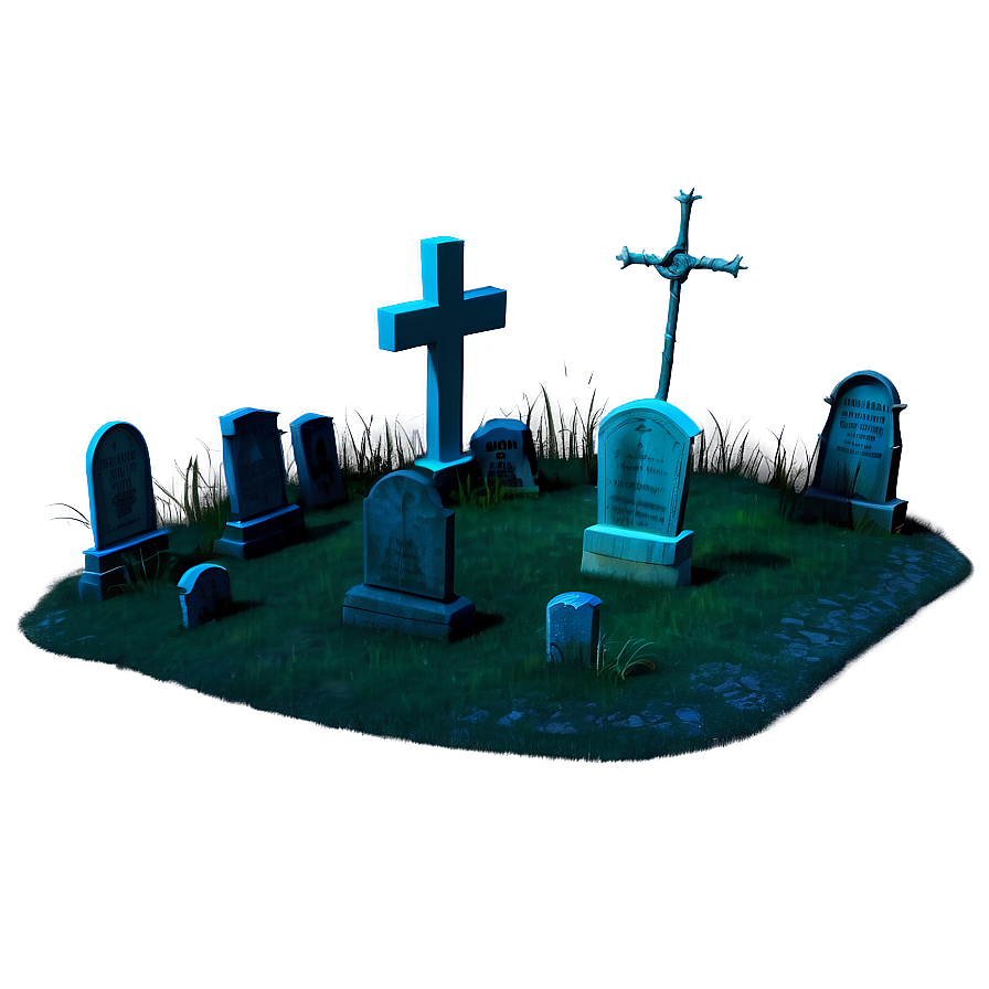 Eerie Graveyard Scene Png Sne17 PNG image