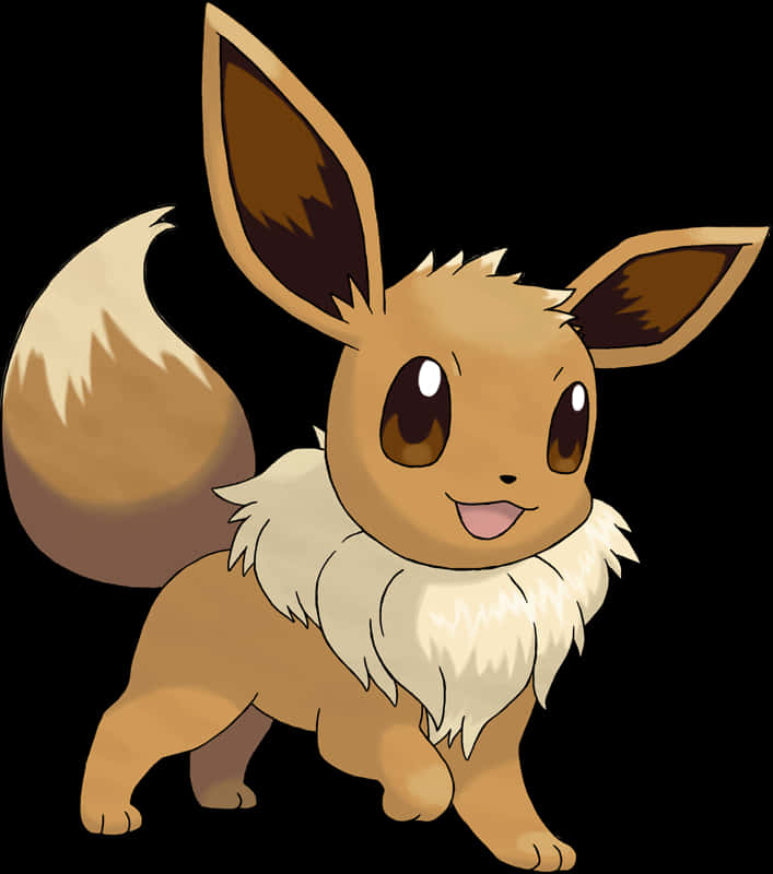 Eevee Pokemon Illustration PNG image