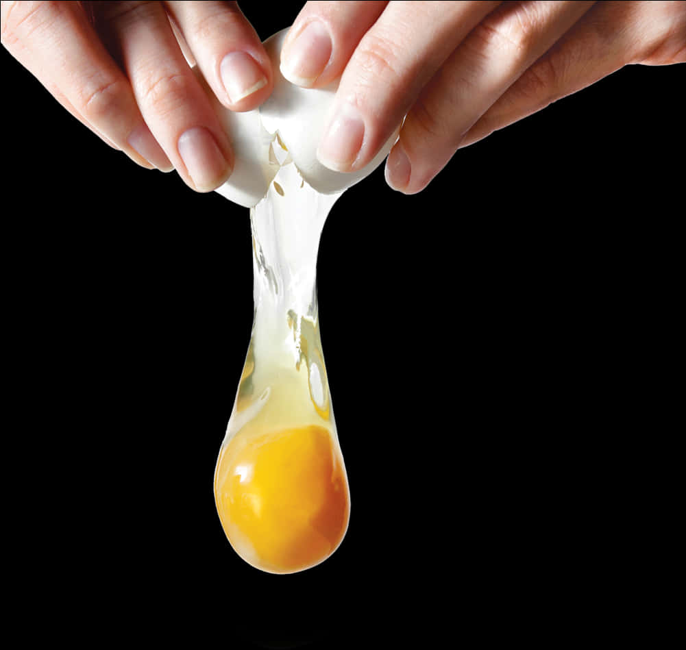 Egg Cracking Process PNG image