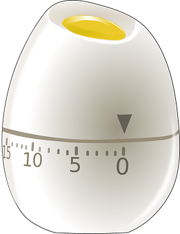 Egg Shaped Kitchen Timer PNG image