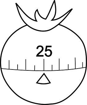 Egg Timer Icon Blackand White PNG image