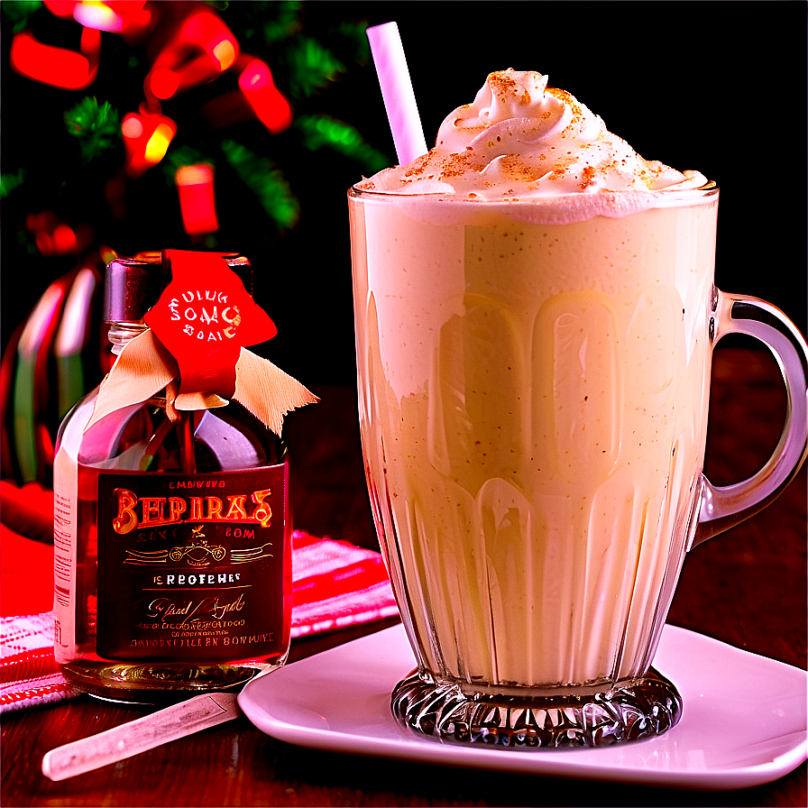 Eggnog With Bourbon Kick Png 38 PNG image