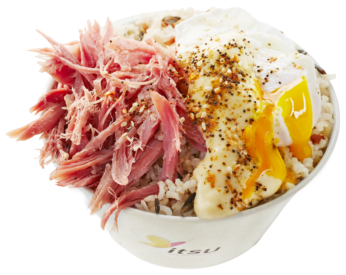 Eggs Benedict Deconstructed Bowl PNG image