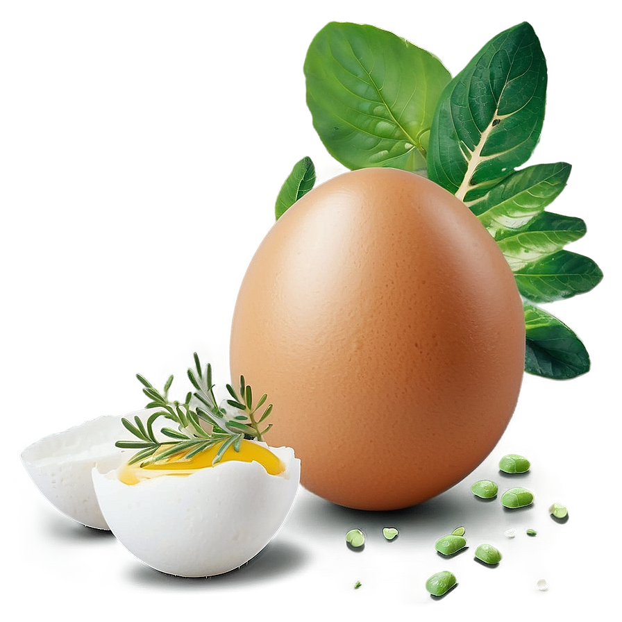 Eggs With Herbs Png Kfj PNG image