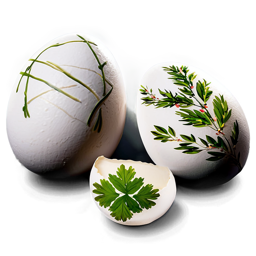 Eggs With Herbs Png Qbv PNG image