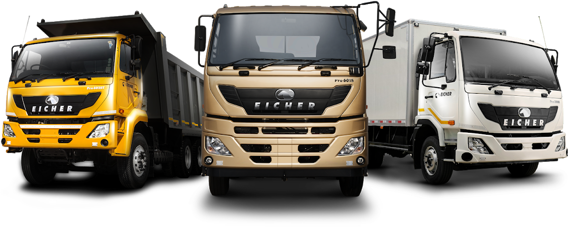 Eicher Truck Models Showcase PNG image