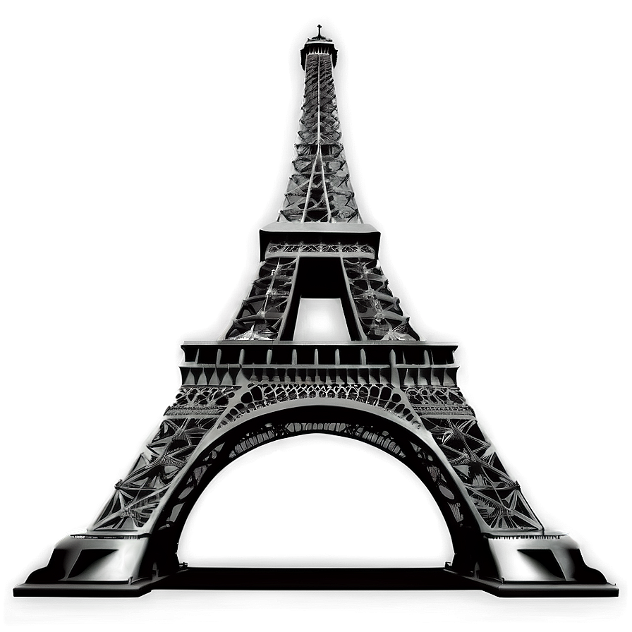 Eiffel Tower Black And White Png Wbu PNG image