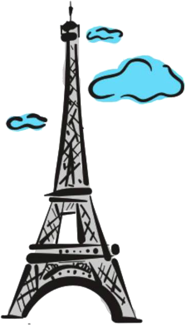 Eiffel Tower Cartoon Sketch.png PNG image