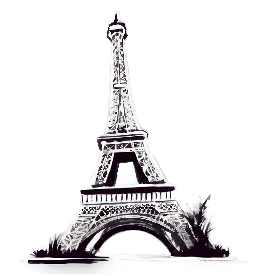 Eiffel Tower Fashion Illustration Png Vew30 PNG image