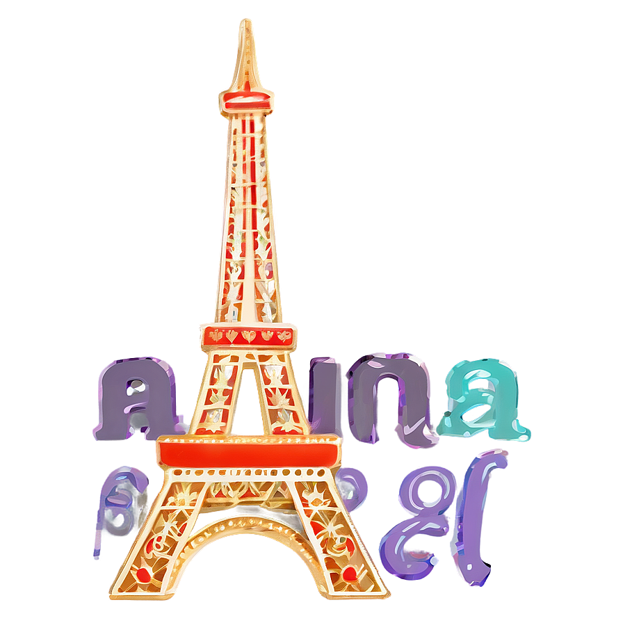 Eiffel Tower Festive Decorations Png 05212024 PNG image