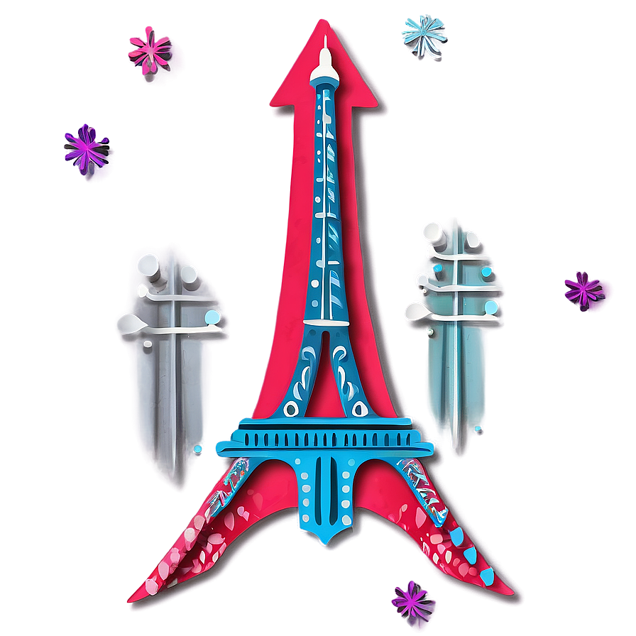 Eiffel Tower Festive Decorations Png Lfe19 PNG image