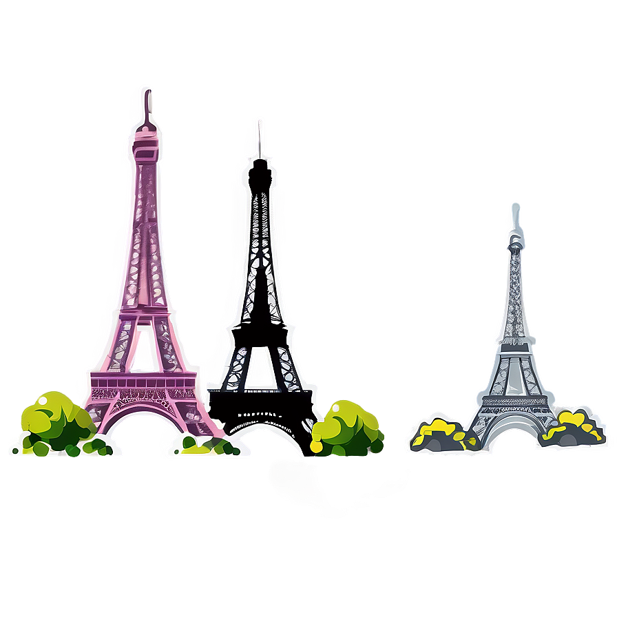 Eiffel Tower Paris Skyline Png 05212024 PNG image