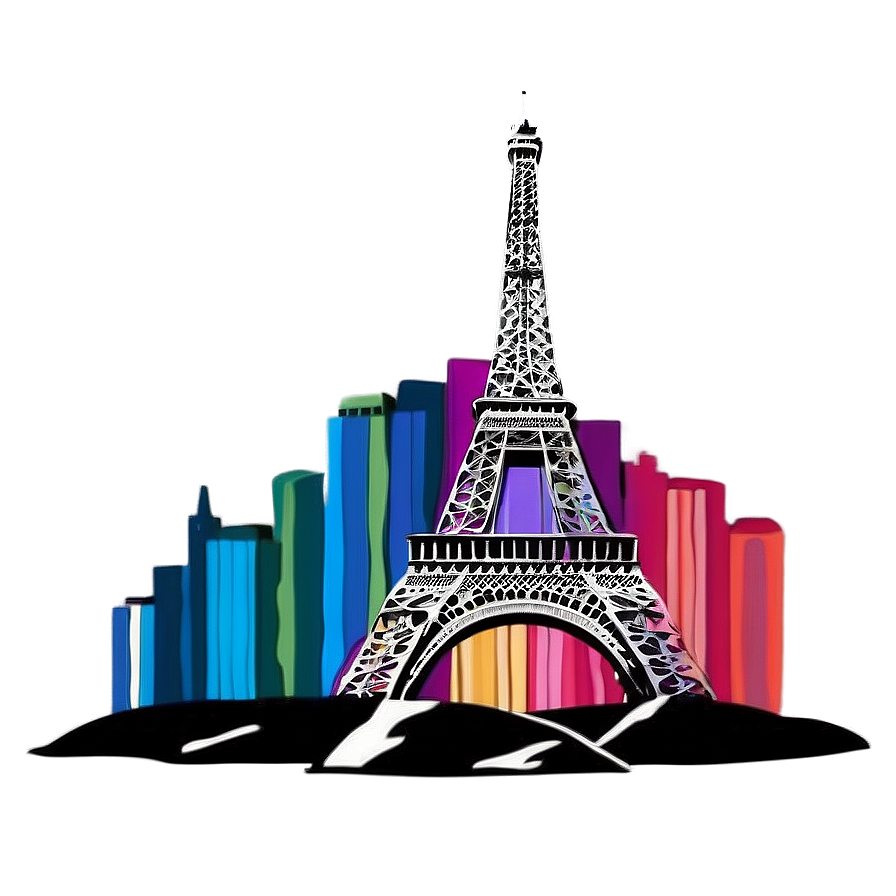 Eiffel Tower Paris Skyline Png Kyr PNG image