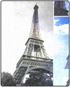 Eiffel Tower Paris Vintage Style PNG image