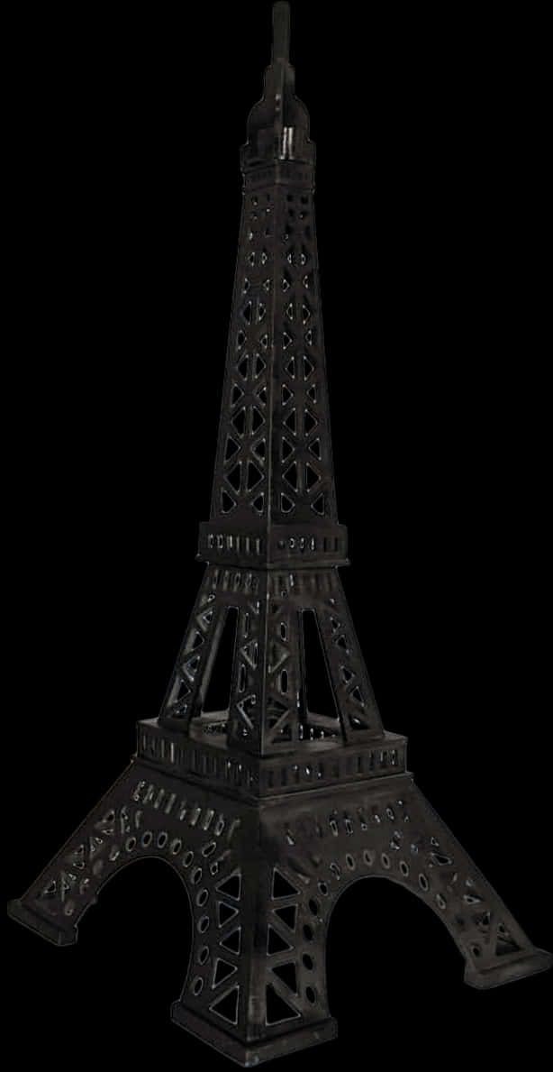 Eiffel Tower Replica Black Background PNG image