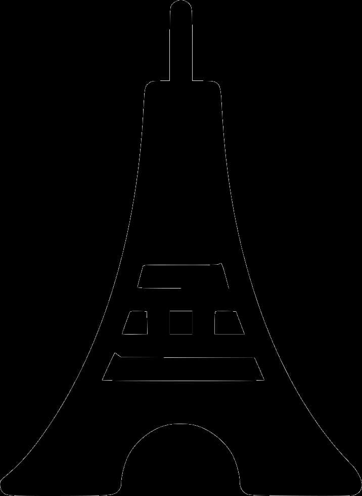 Eiffel Tower Silhouette PNG image
