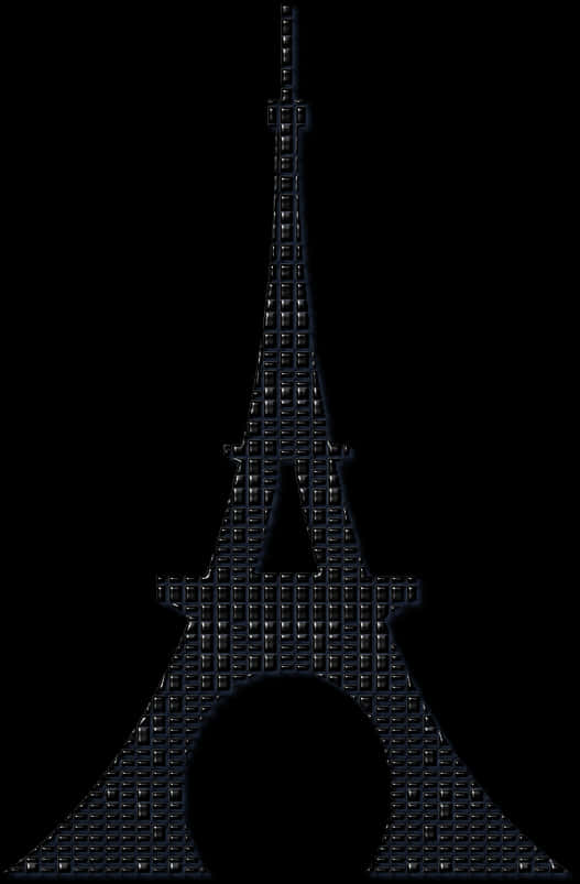 Eiffel Tower Silhouette Art PNG image