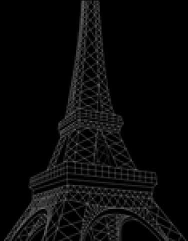 Eiffel Tower Silhouette PNG image