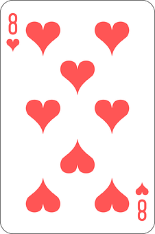 Eightof Hearts Playing Card PNG image