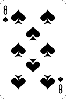 Eightof Spades Playing Card PNG image