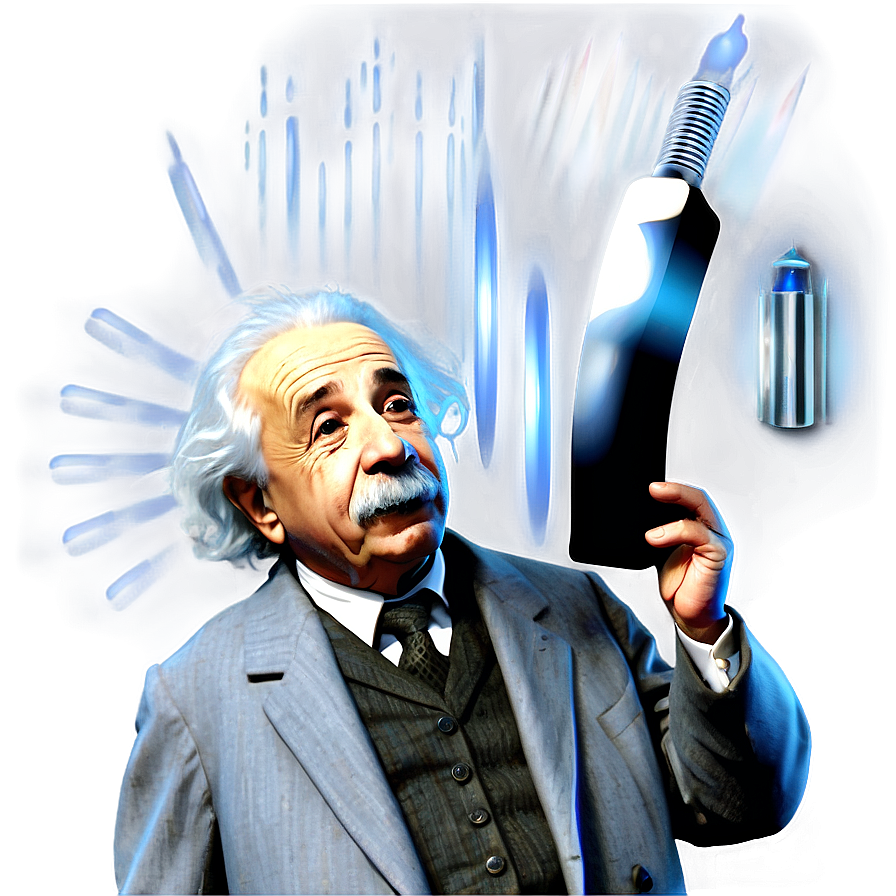 Einstein And Light Beam Png Dxa62 PNG image
