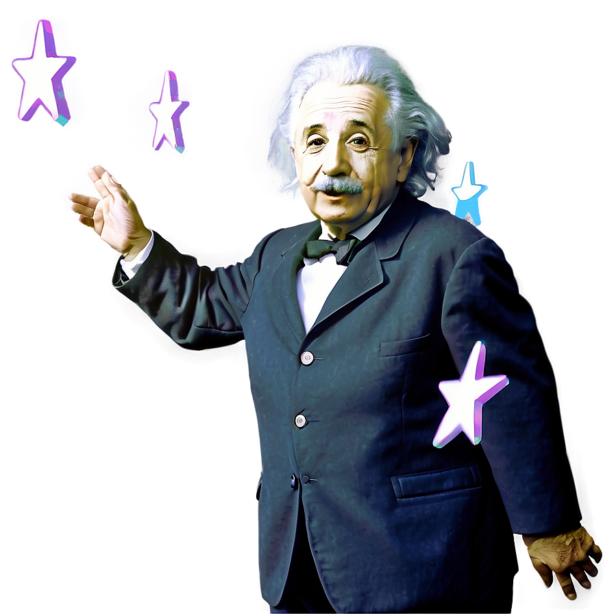 Einstein And Stars Png 6 PNG image