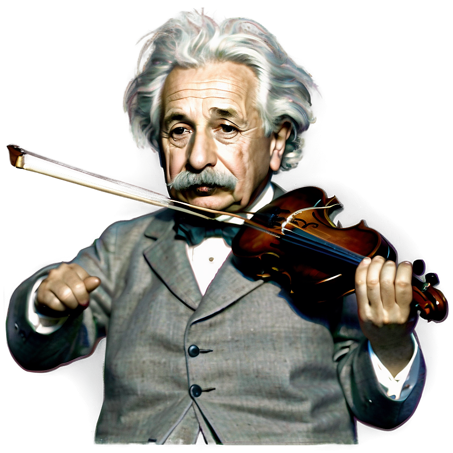 Einstein And Violin Png 06242024 PNG image