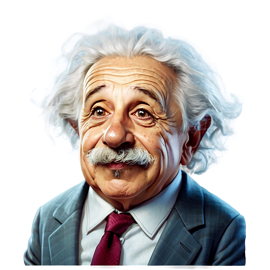 Einstein Funny Caricature Png 06242024 PNG image