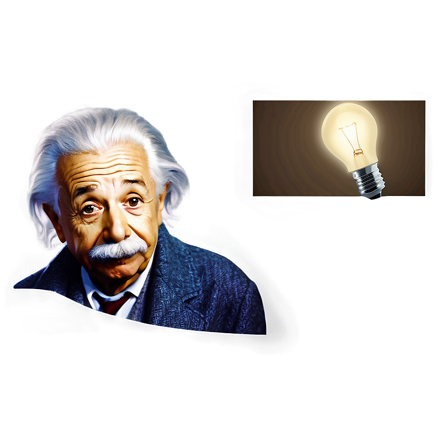 Einstein Light Bulb Moment Png 58 PNG image