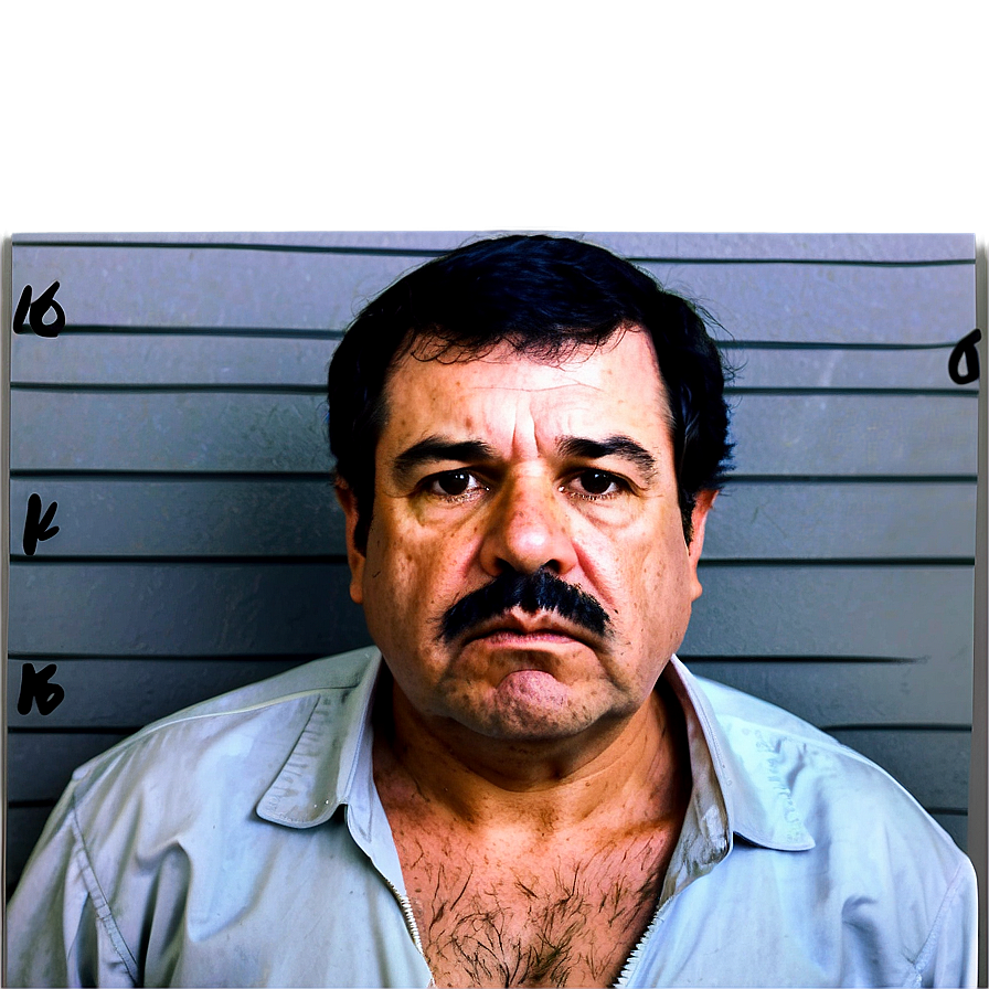 El Chapo Mugshot Png Afs16 PNG image