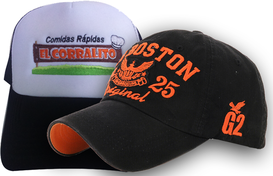 El Corralitoand Boston Baseball Caps PNG image