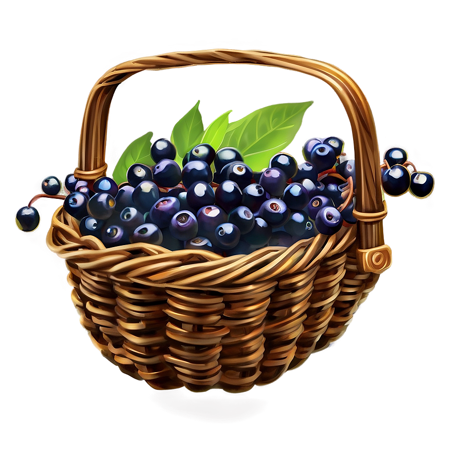 Elderberry Basket Png 96 PNG image