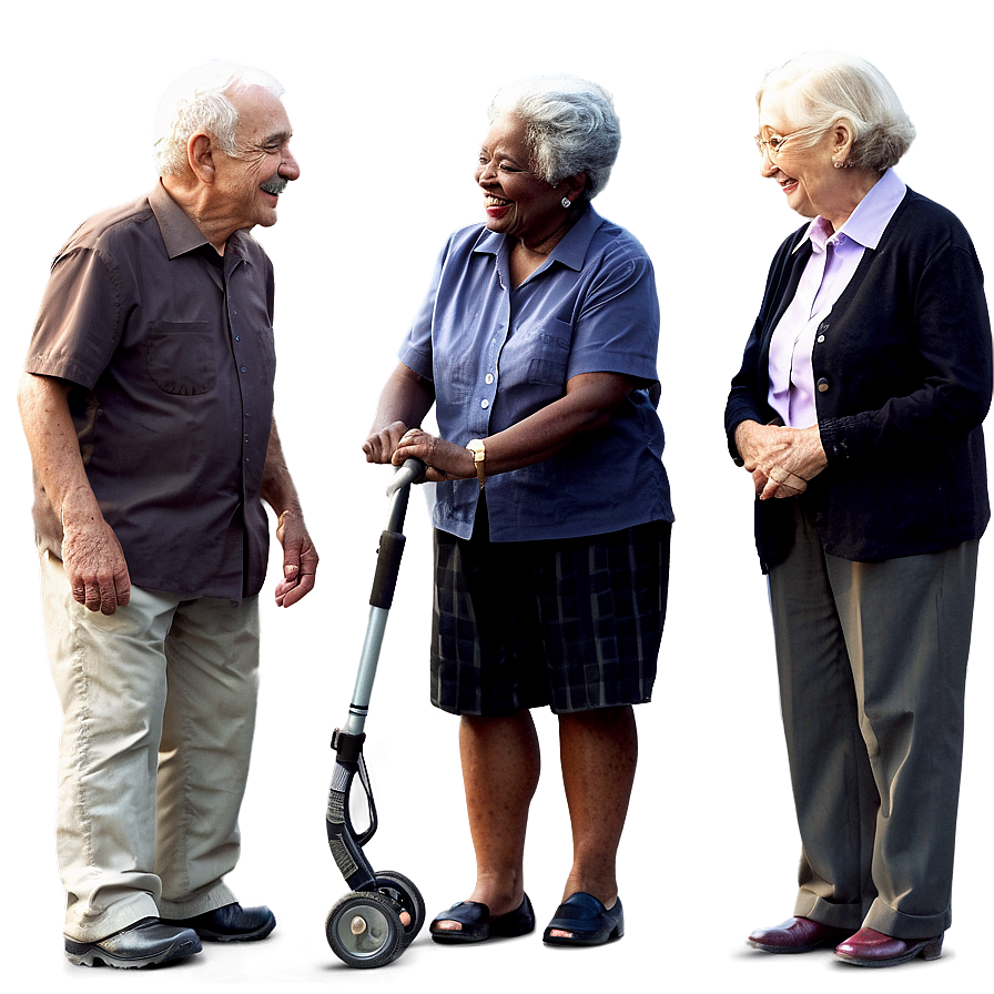 Elderly People Standing Together Png 39 PNG image