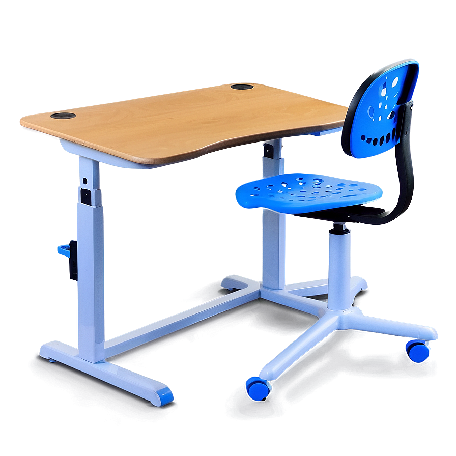 Electric Adjustable Student Desk Png 06212024 PNG image