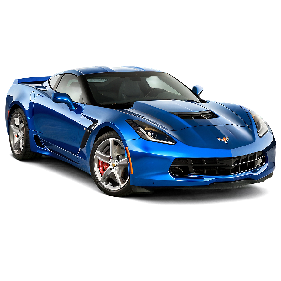 Electric Blue Corvette Png Mgs80 PNG image